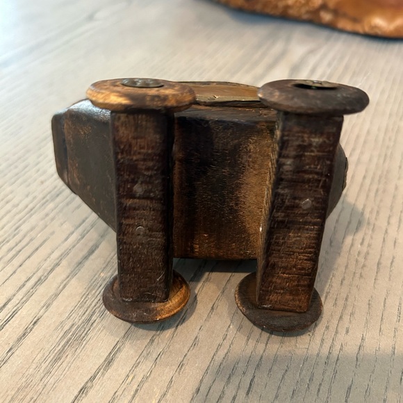 VINTAGE Hand-Crafted Wooden, Brass and Copper Duck with Hidden Compartment - Picture 6 of 9